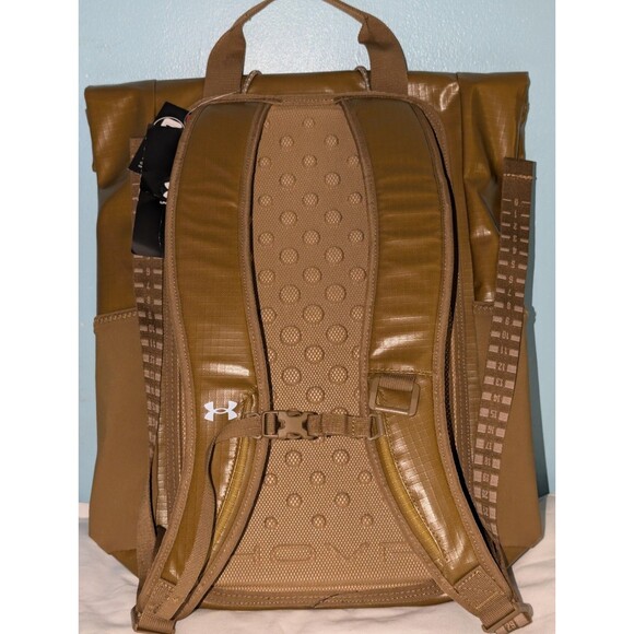 Under Armour UA Summit Small Backpack Coyote Camel Brown Waterproof $140 NEW - Picture 8 of 16